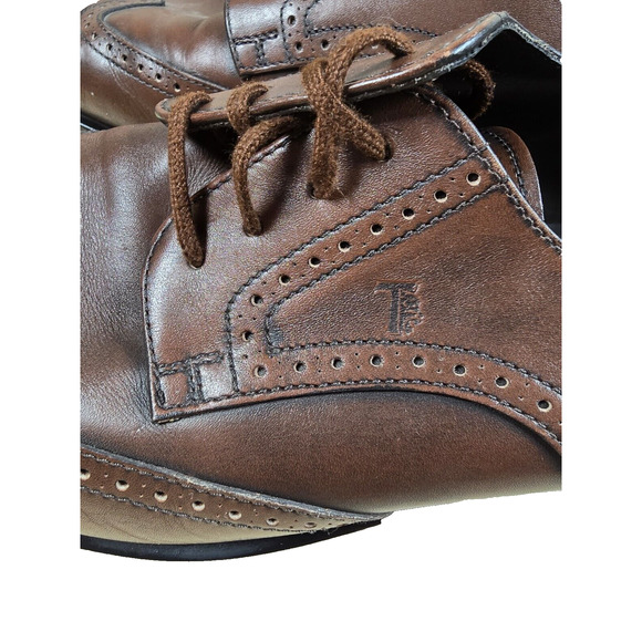 Tod’s Shoes Mens 8.5 Brown Oxford Dress Brogues Retail $1,145 Lace Up Derby Tod main image 2